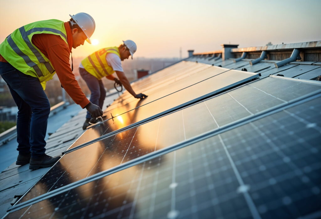 Solar installation and commissioning